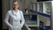 Portrait of glad female doctor smiling at hospital