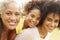 Portrait Of Grandmother With Daughter And Granddaughter