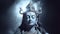 portrait of great God Shiva statue generative AI