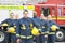 Portrait of a group of firefighters