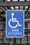 Portrait of a handicapped parking accessibility signage