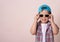 Portrait of Happy 4 year little boy, smiling on isolated background.