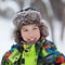 Portrait of happy fun teenager in winter clothes