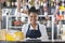 Portrait Of Happy Saleswoman In Cheese Shop