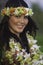 Portrait of a hawaiian hula dancer