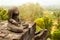 Portrait of Headless Buddha from the side