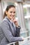 Portrait Of Hispanic Businesswoman Outside Office