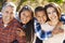 Portrait Of Hispanic Family In Countryside