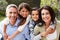 Portrait Of Hispanic Family In Countryside