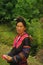 Portrait of a Hmong woman in the area of Lai Chau