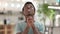 Portrait of Hopeful Young African Man Praying, Forgiveness