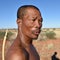 Portrait hunter Bushman, Namibia