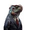 Portrait of a iguana dressed in a formal business suit