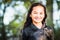 Portrait image of a young Maori girl