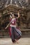 Portrait of Indian odissi dancer