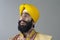 Portrait of Indian sikh man with bushy beard