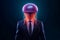 Portrait of a Jelly fish dressed in a formal business suit