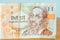 Portrait of John Amos Comenius on 200 CZK Czech Koruna banknote.