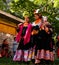 Portrait of Kalash tribe woman in national costume at Joshi fest Bumburet, Kunar, Pakistan