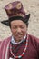 Portrait of a ladakhi man in traditional Attire during Dalai Lama Visit, Ladakh,India