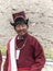 Portrait of a ladakhi man in traditional Attire during Dalai Lama Visit, Ladakh,India