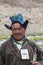 Portrait of a ladakhi man in traditional Attire during Dalai Lama Visit, Ladakh,India