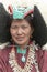 Portrait of a ladakhi woman in traditional Attire during Dalai Lama Visit, Ladakh,India