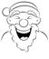 Portrait of a laughing Santa Claus