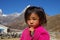 Portrait of little nepalese girl