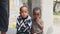 Portrait of Local African Children in a Poor Village near Slum, Zanzibar, Africa