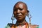 Portrait of a Maasai woman.