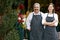 Portrait Of Male And Female Florist Outside Shop