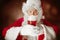 Portrait of Man in Santa Claus Costume