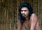 Portrait of the man of the Vedda tribe, indigenous nation of Ceylon