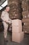 Portrait of manual worker in warehouse