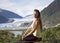 Portrait With Mendenhall Glacier