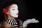 Portrait of a mime girl