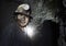 Portrait of a miner inside Cerro Rico silver mine, Potosi, Bolivia