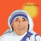 Portrait of Mother Teresa was an Albanian Roman Catholic nun, also known as Blessed Teresa of Calcutta. Hand drawn vector portrait