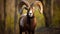Portrait of a Mouflon, Ovis orientalis, in its Natural Forest Habitat, Showcasing Impressive Horns, Generative AI