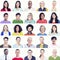 Portrait of Multiethnic Colorful Diverse People