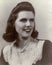 Portrait of a nineteen year-old beautiful young woman in 1943.