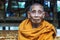 Portrait of Old Buddhist Monk in Vang Vieng, Laos