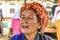 Portrait of old Burmese woman in Pagan