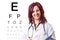 Portrait of optometrist