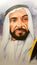 Portrait painting of Sheikh Mohammed bin Zayed bin Sultan Al Nahyan