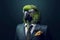 Portrait of a Parrot dressed in a formal business suit