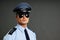 Portrait of policeman in uniform