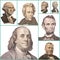 Portrait Presidents Of The United States. Collage
