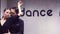 Portrait of professional dancers dancing tango